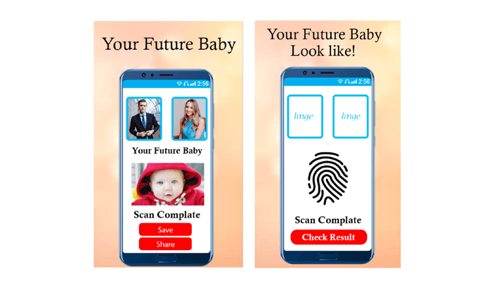 android Future Baby Face Generator app